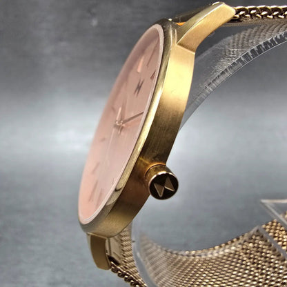 MVMT Boulevard Hermosa Watch Women 38mm Rose Dial Rose Gold Round New battery2