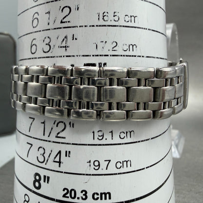 Rado Florence Watch 22mm Women Silver Dial Steel Rectangle 153.3727.4 New Batt10