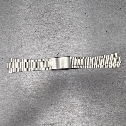 Seiko  Bracelet 20mm Stainless Steel Silver Tone Tri Folding Clasp VTG Japan0