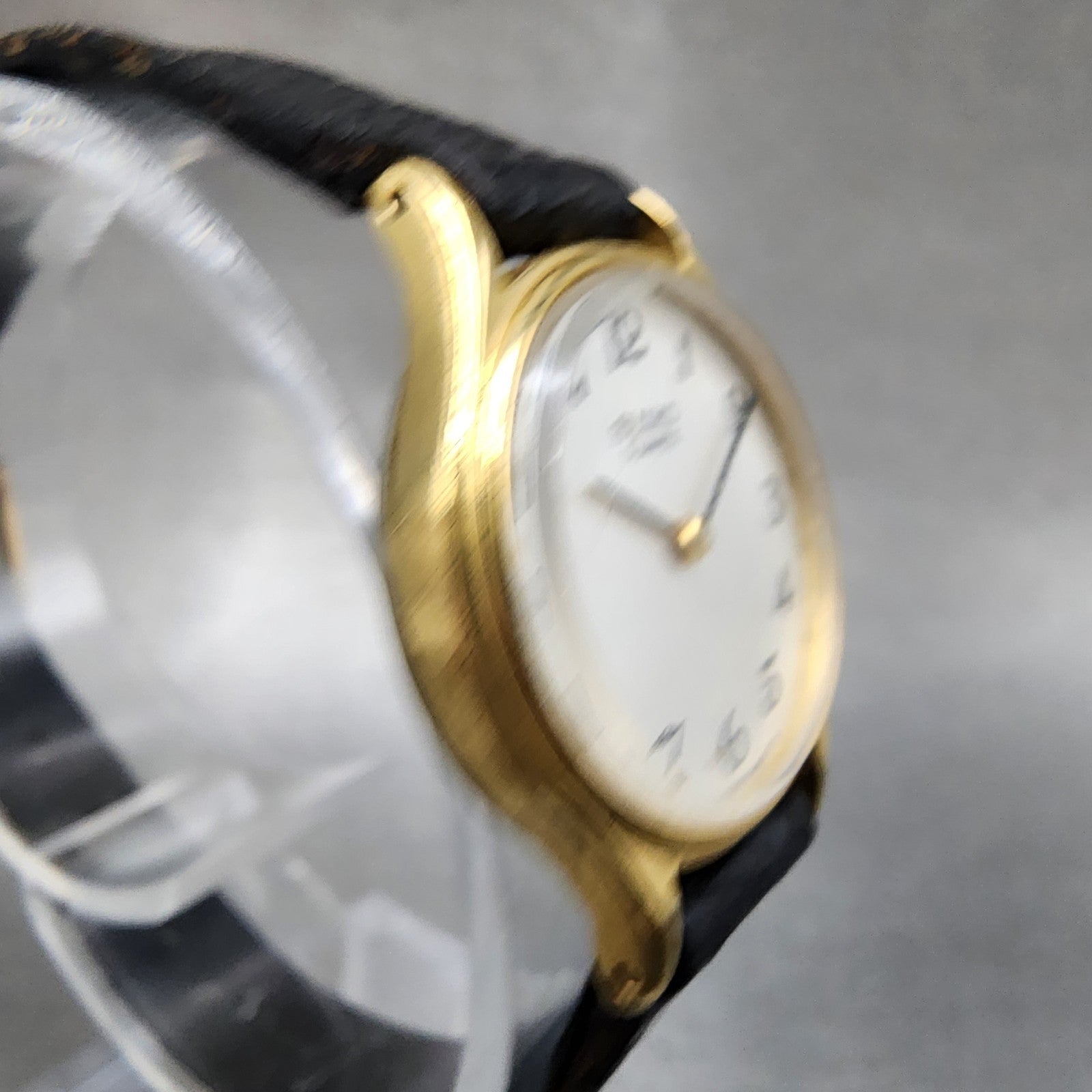 Seiko Watch Women 22mm White Dial Gold Tone Round 54200049 New Battery VTG3