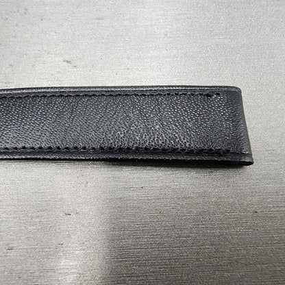 Omega Leather Watch Band 18mm Black Steel Buckle Vintage Swiss Made8