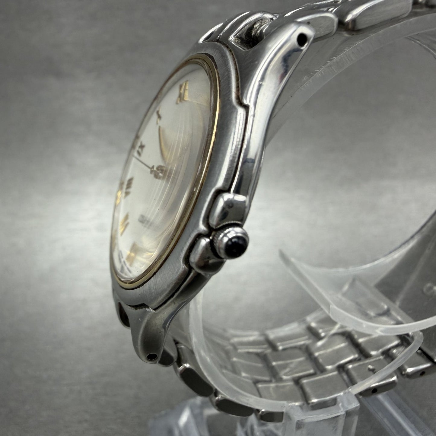Seiko Dolce Watch Women 31mm White Dial Silver Tone Round 5e316000 New Battery2