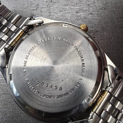 Citizen President Watch Men 35mm Champagne Dial Two Tone 1102-R12535 New Battery10