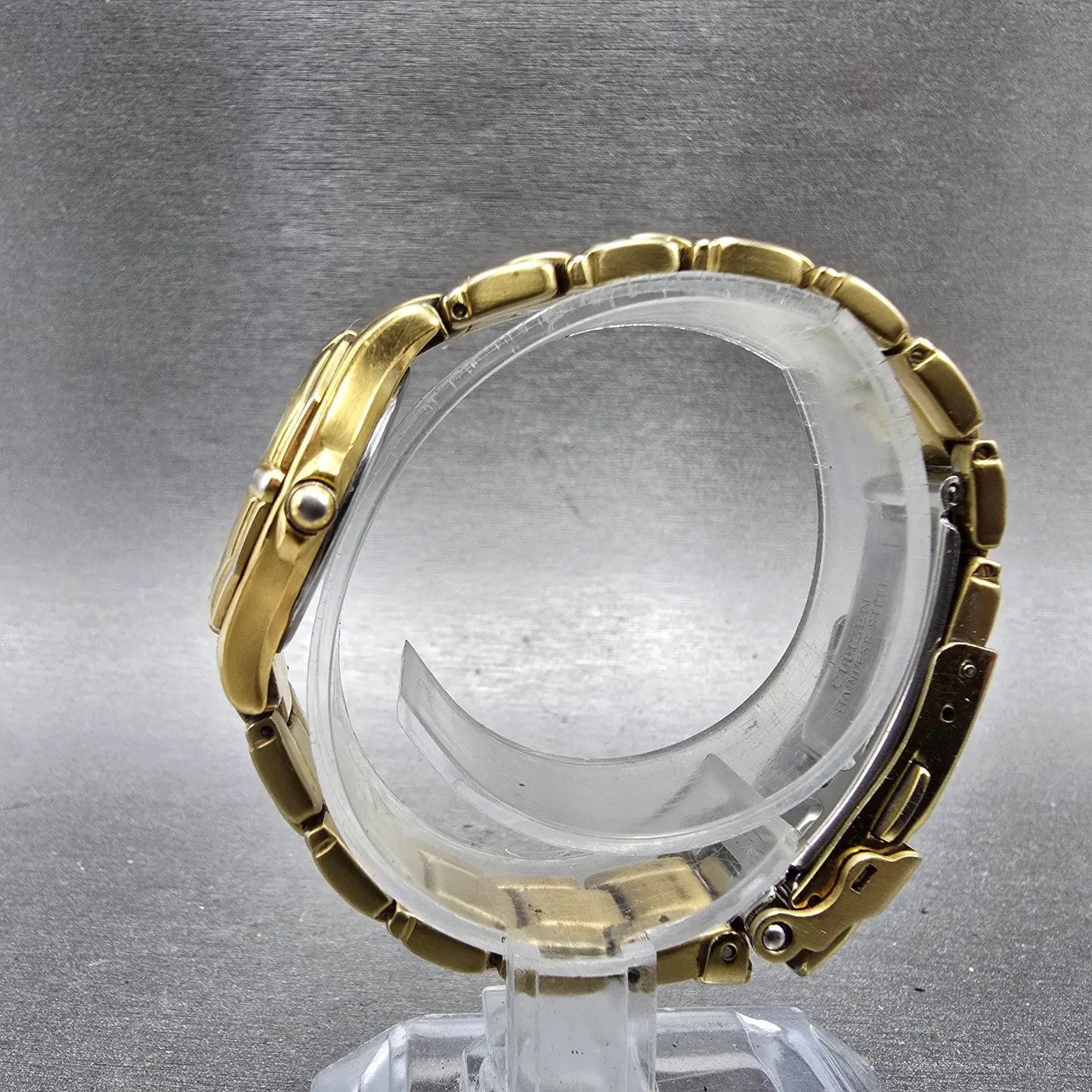 Citizen Eco-Drive Watch Women 25mm MOP Dial Gold Tone Round B230-H17311 Runs6
