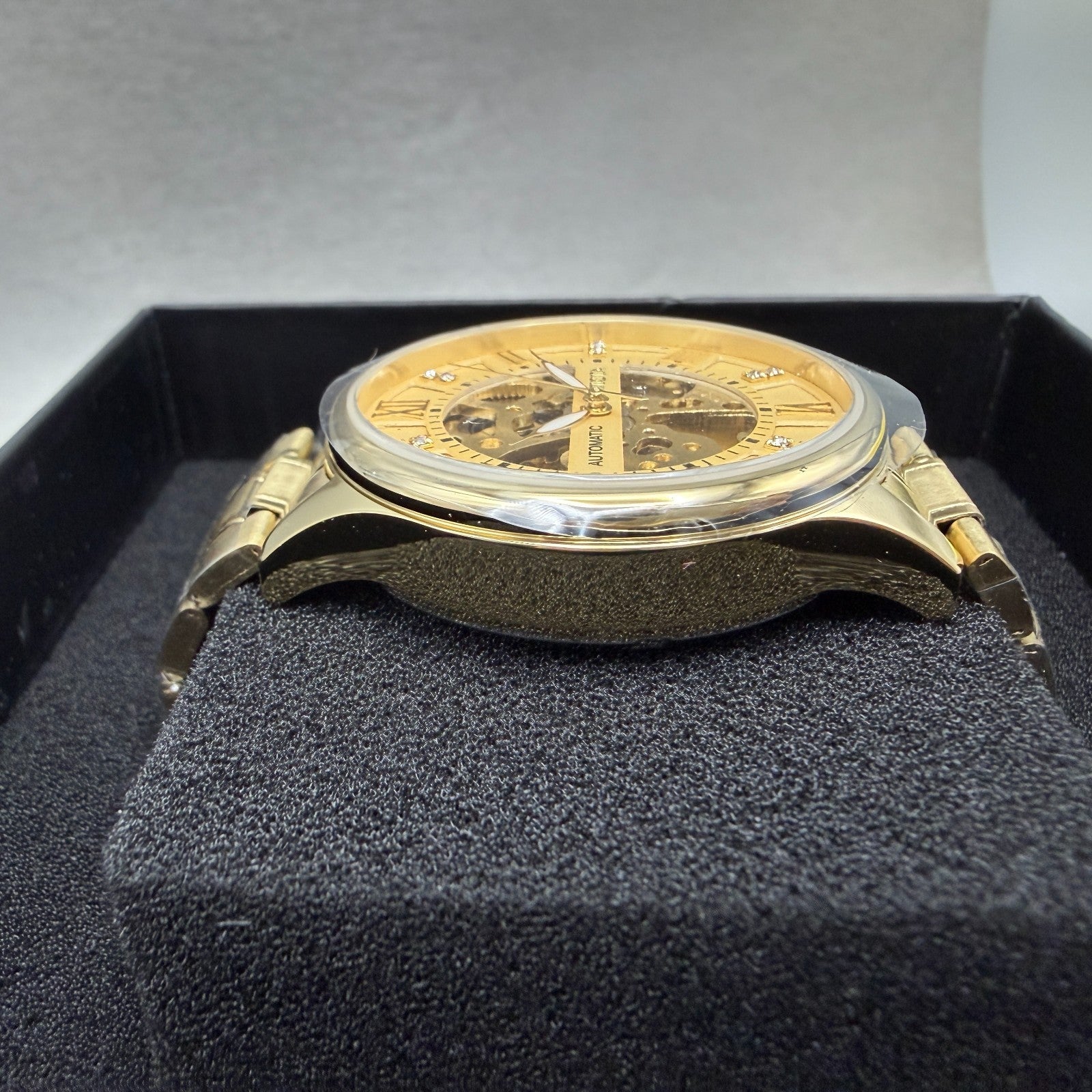 Invicta Objet D Art Watch Men 40mm Skeleton Dial Gold Tone Automatic 691153