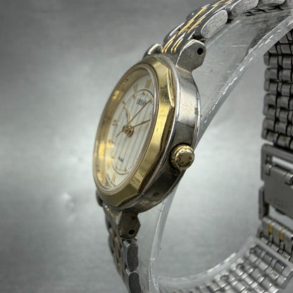 Seiko Alba Urban Watch Women 24mm Cream Dial Two Tone V401-0040 New Battery2