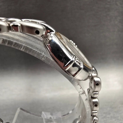 Seiko Exceline Watch Women 19mm MOP Dial Silver Tone Gemmed 1F20-6B60 New Batt3
