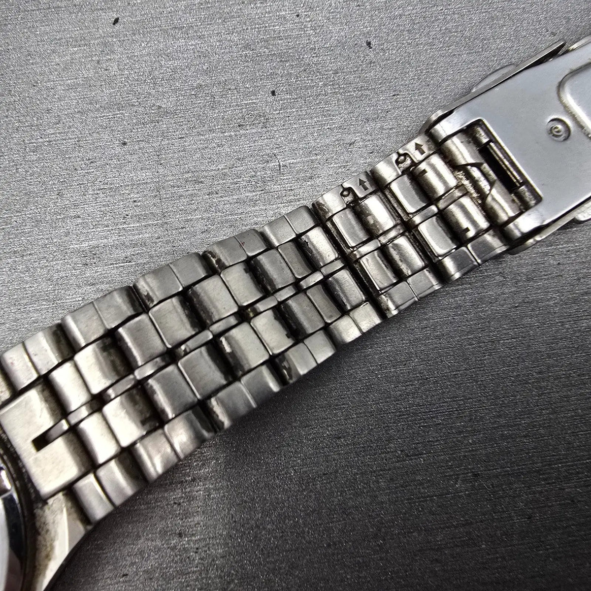 Citizen Reguno Solar Watch Men 34mm Champagne Dial Titanium Daydate Runs READ!!!13
