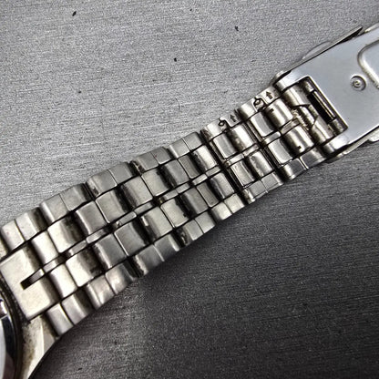 Citizen Reguno Solar Watch Men 34mm Champagne Dial Titanium Daydate Runs READ!!!13