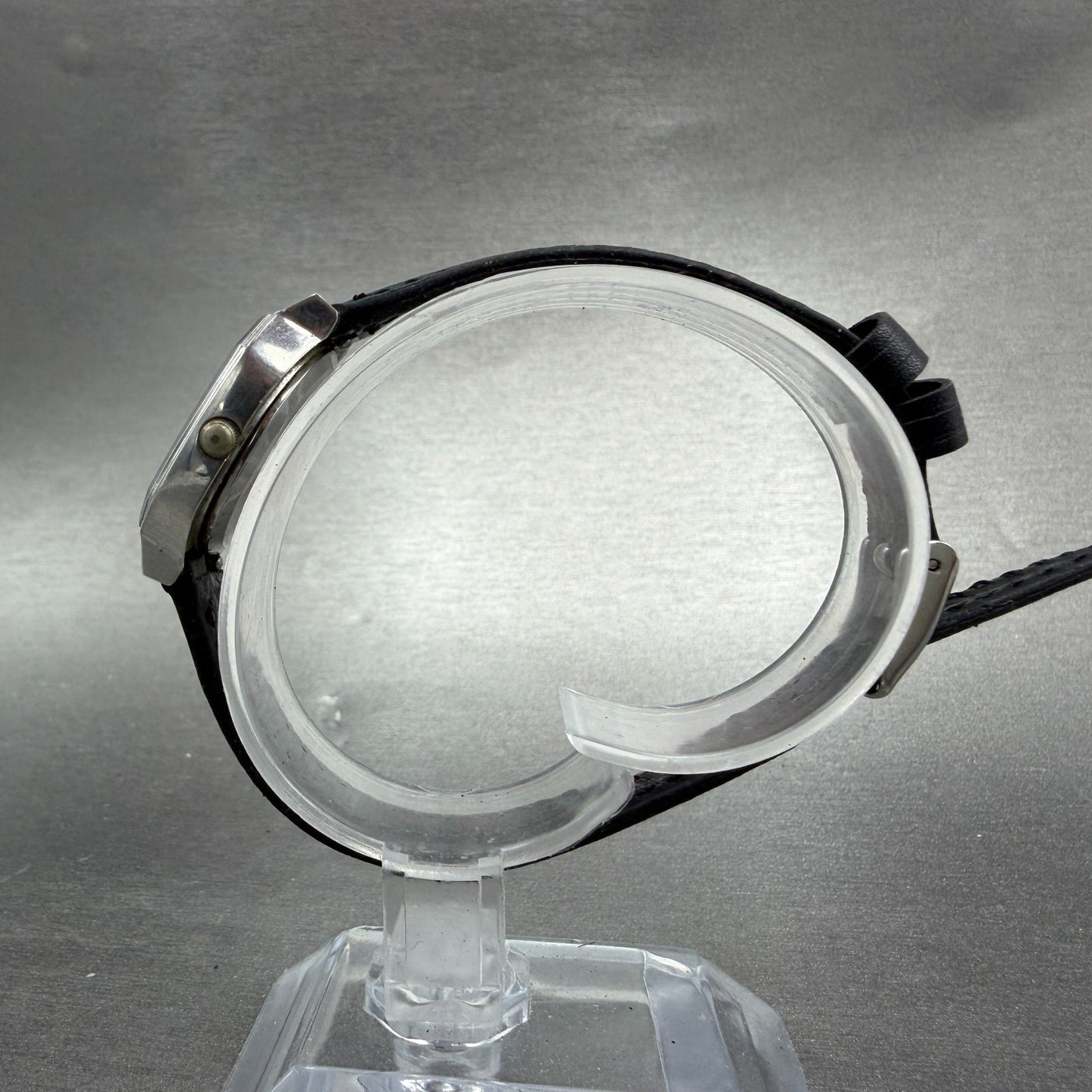 Seiko Watch Women 23mm Champagne Dial Silver Tone Octagon 3421-527A New Battery6
