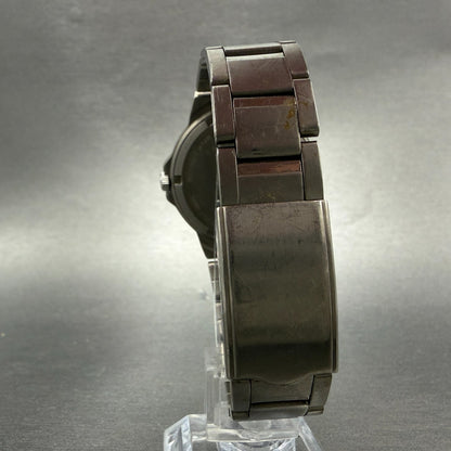 Seiko Alba Watch Men 35mm White Dial Titanium Round V501-0DN0 New Battery VTG VT7