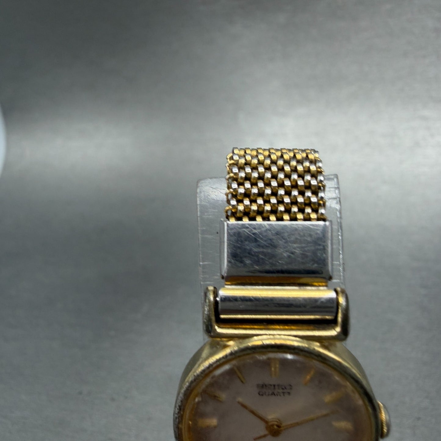 Seiko Watch Women 21mm Silver Dial Gold Tone Round 2C21-0100 New Battery Vintage4