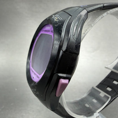 Casio PHYS STR-300 Watch Women 36mm Digital Black Purple Alarm Chrono New Batt2