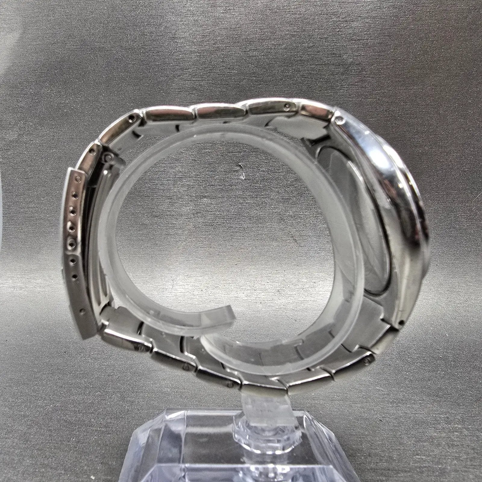 Timex Watch Men 40mm Blue Dial Silver Tone Round Bracelet New Battery8