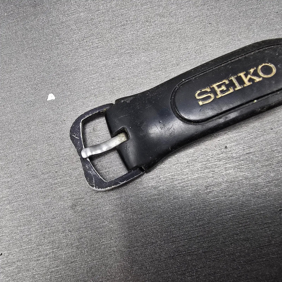 Seiko Super runner Watch Men 43mm Black Alarm Chronograph S680-00A0 Solar READ!!7