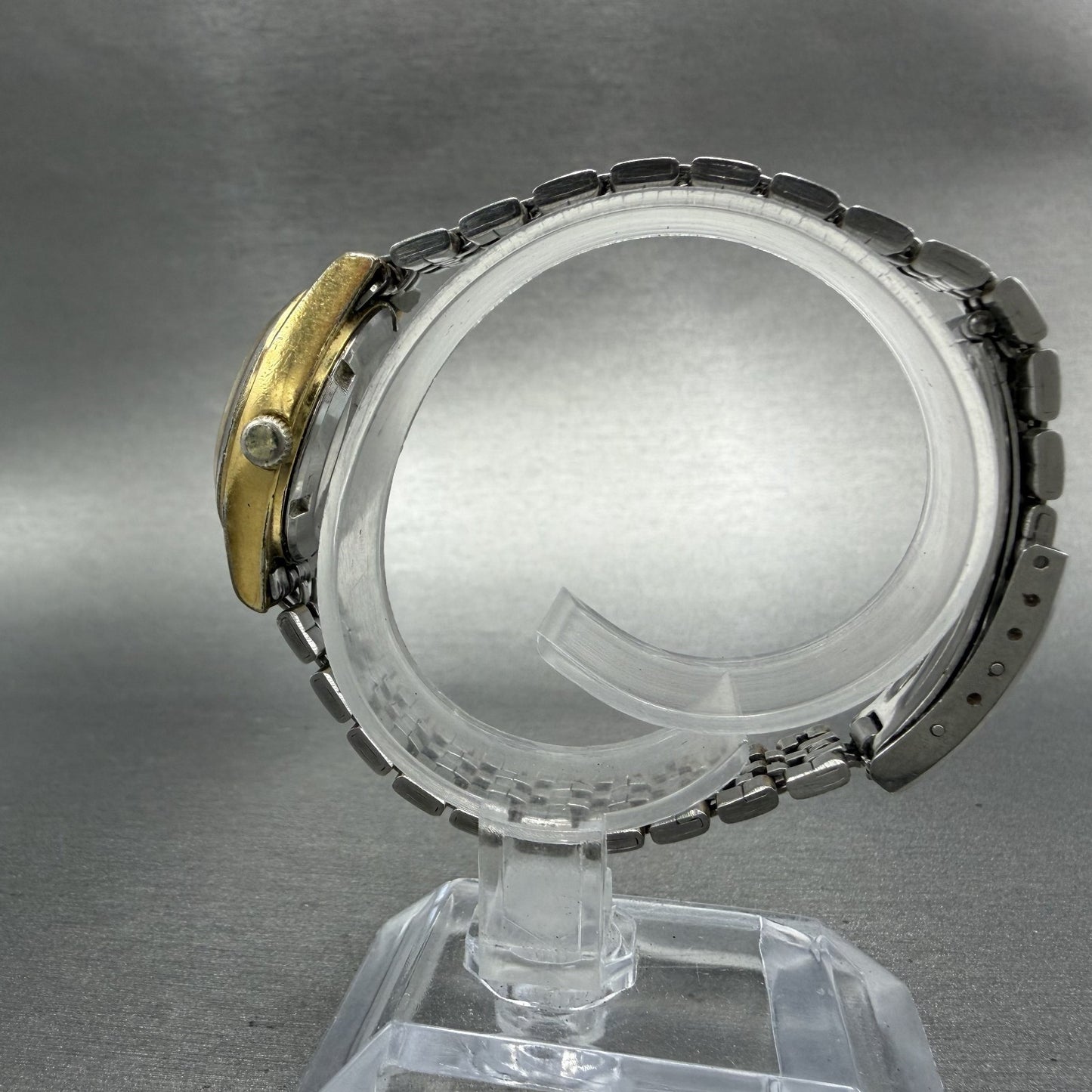 Seiko SQ Watch Women 25mm Champagne Dial Gold Tone Daydate 4326-0019 New Battery8