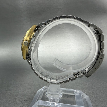Seiko SQ Watch Women 25mm Champagne Dial Gold Tone Daydate 4326-0019 New Battery8