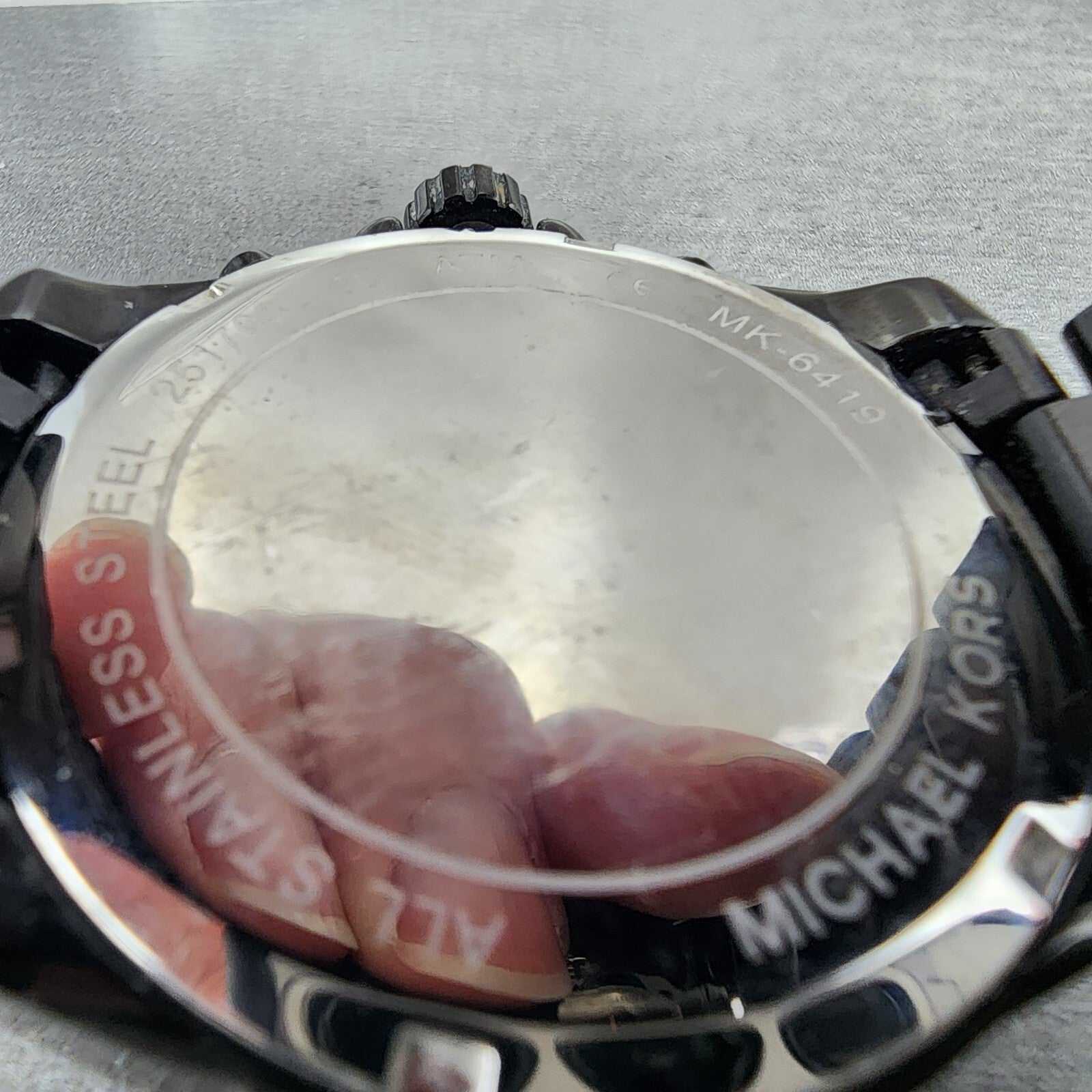 Michael Kors Wren Chronograph Watch Women 41mm Crystal Dial Black Date Newbat9