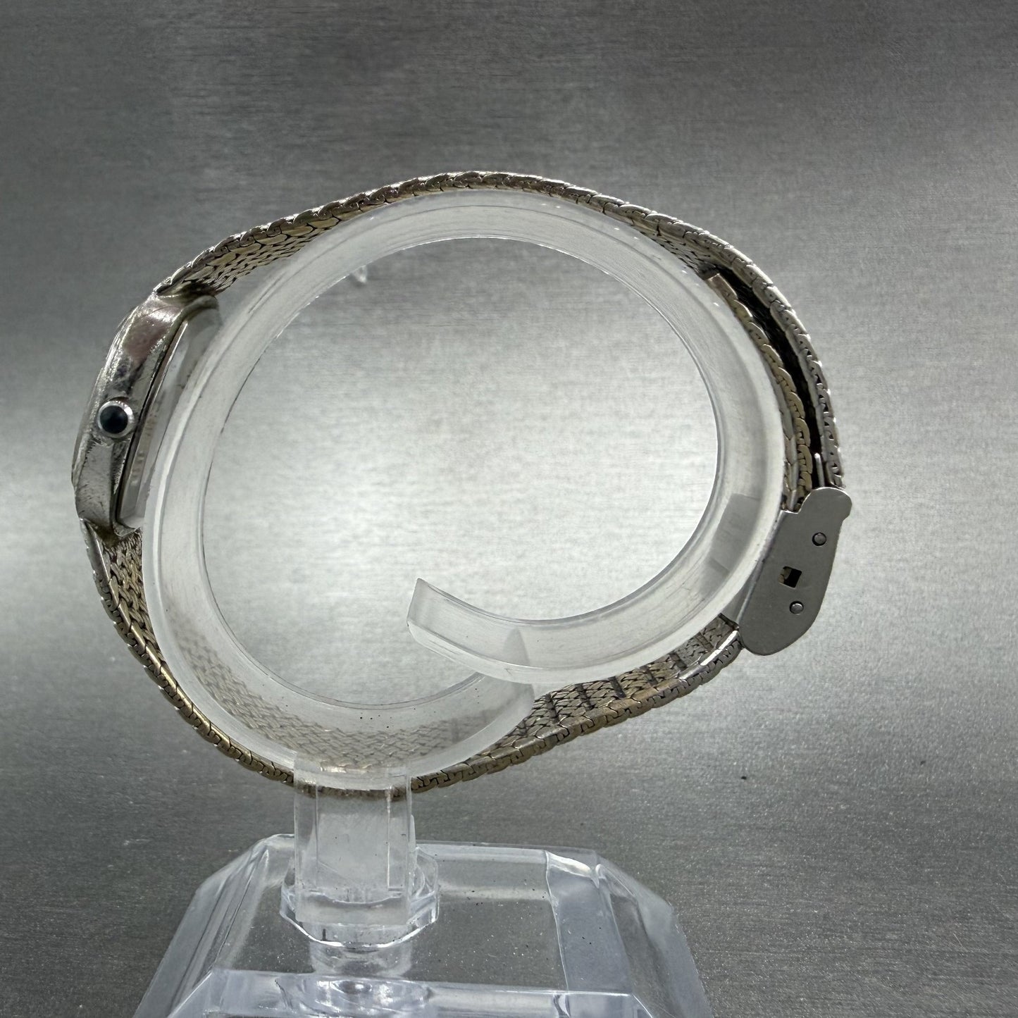 Cyma Watch Women 21mm Silver Dial Silver Tone Rectangle Mesh 706 New Battery6