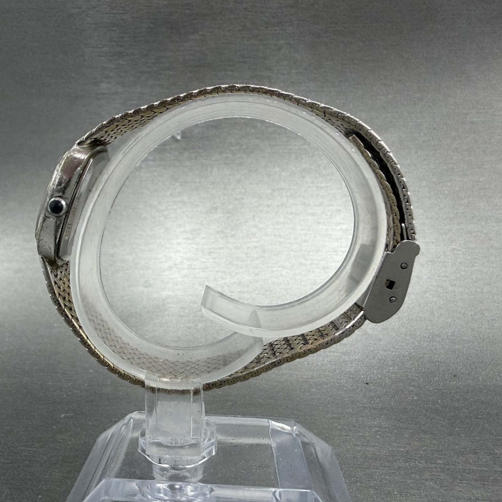 Cyma Watch Women 21mm Silver Dial Silver Tone Rectangle Mesh 706 New Battery6