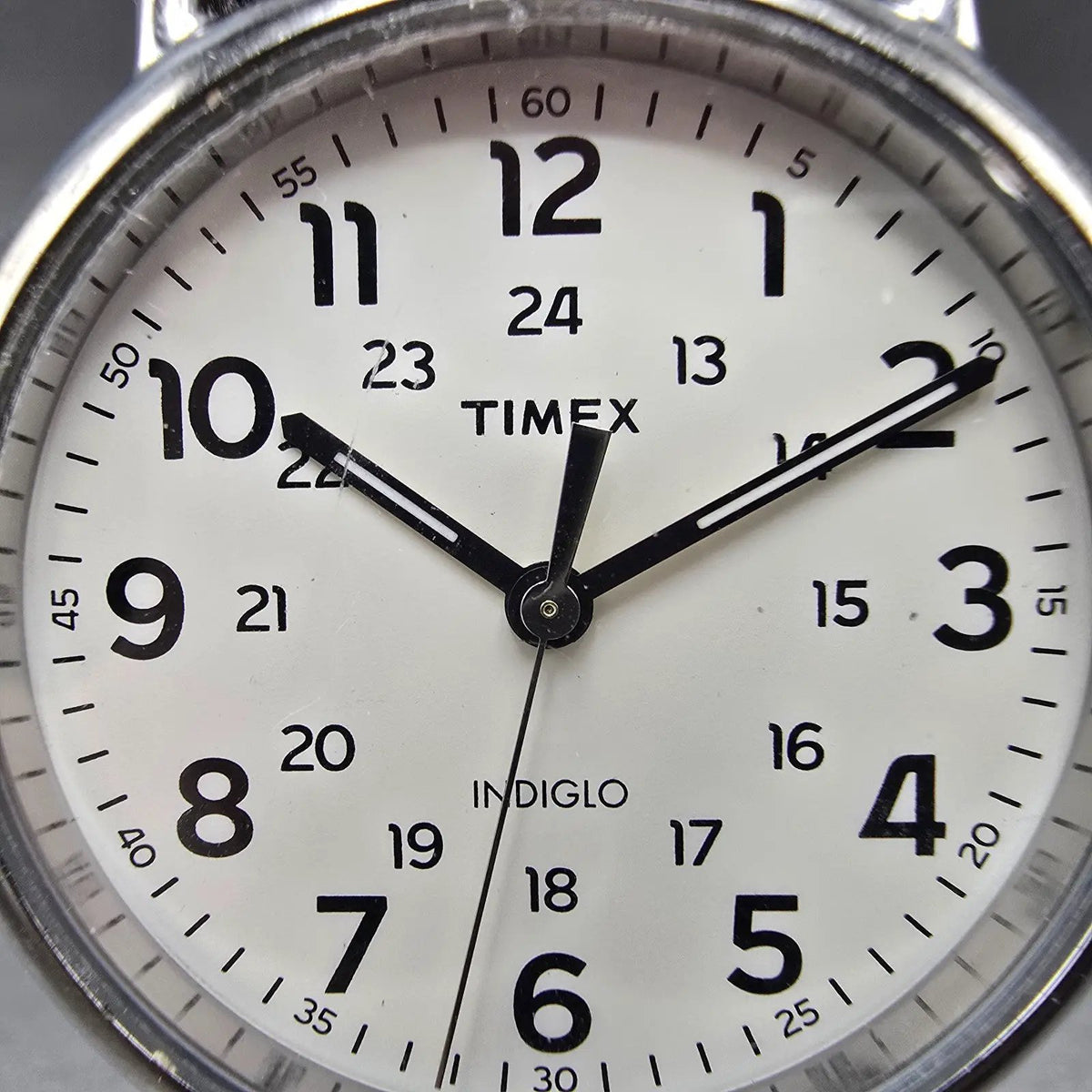 Timex Weekender Watch Men 40mm White Dial Silver Round New Battery T2P4951