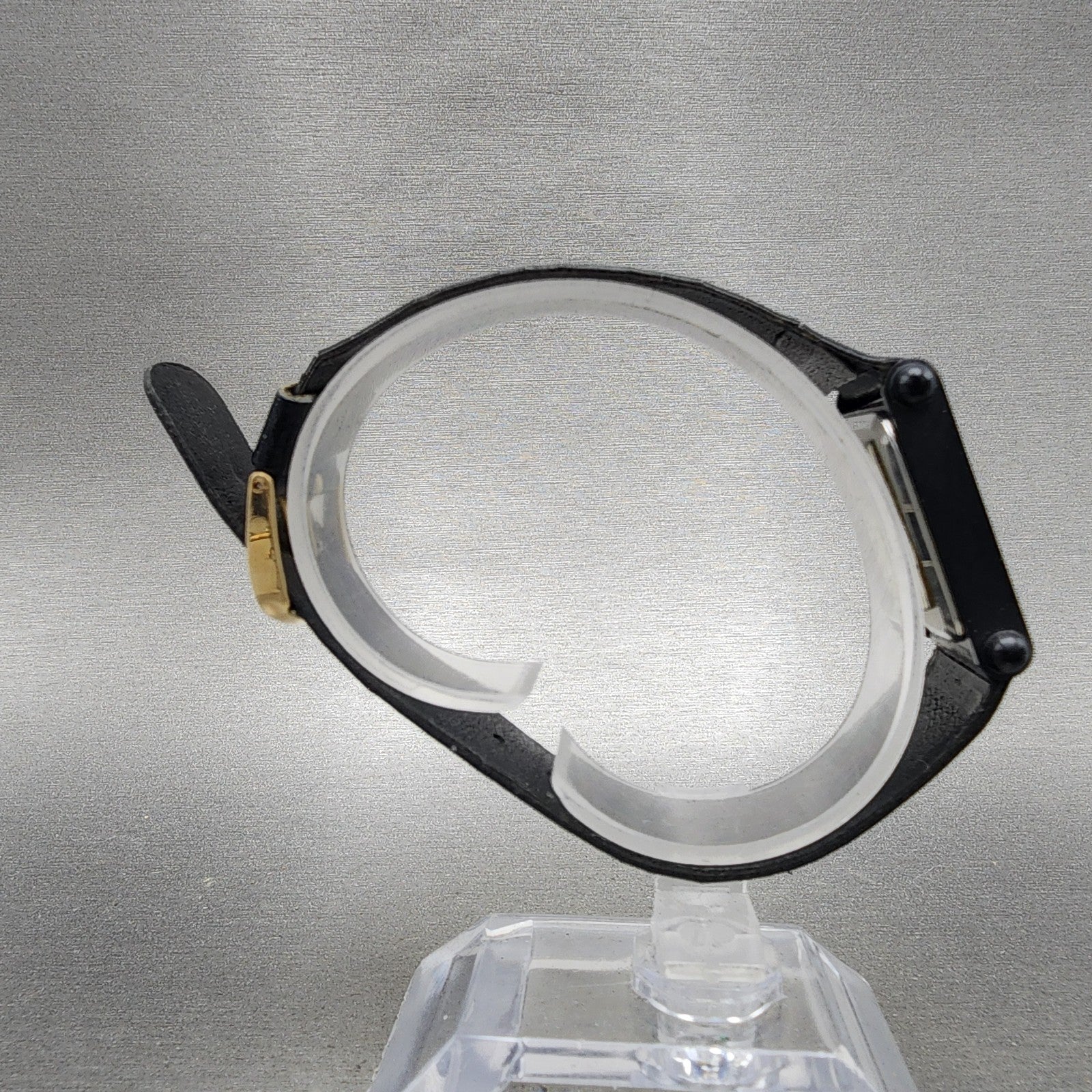 Seiko Watch Women 22mm Analog Digital Black Tone Rectangle E0295510 New Bat8