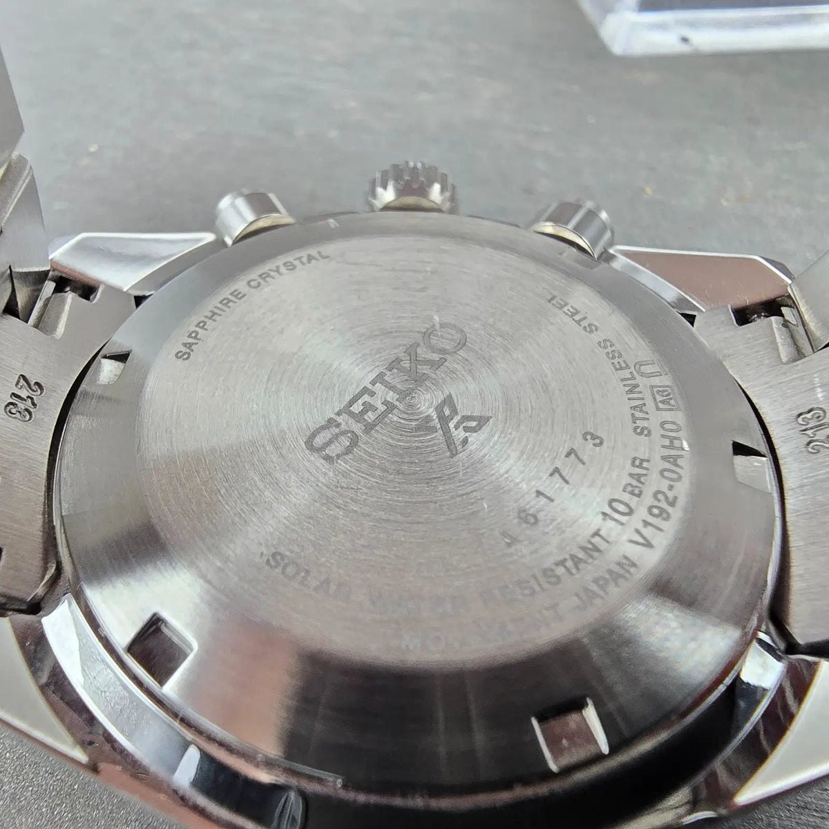 Seiko Prospex Speedtimer Chronograph Watch Men Black Dial Steel Solar SSC93911