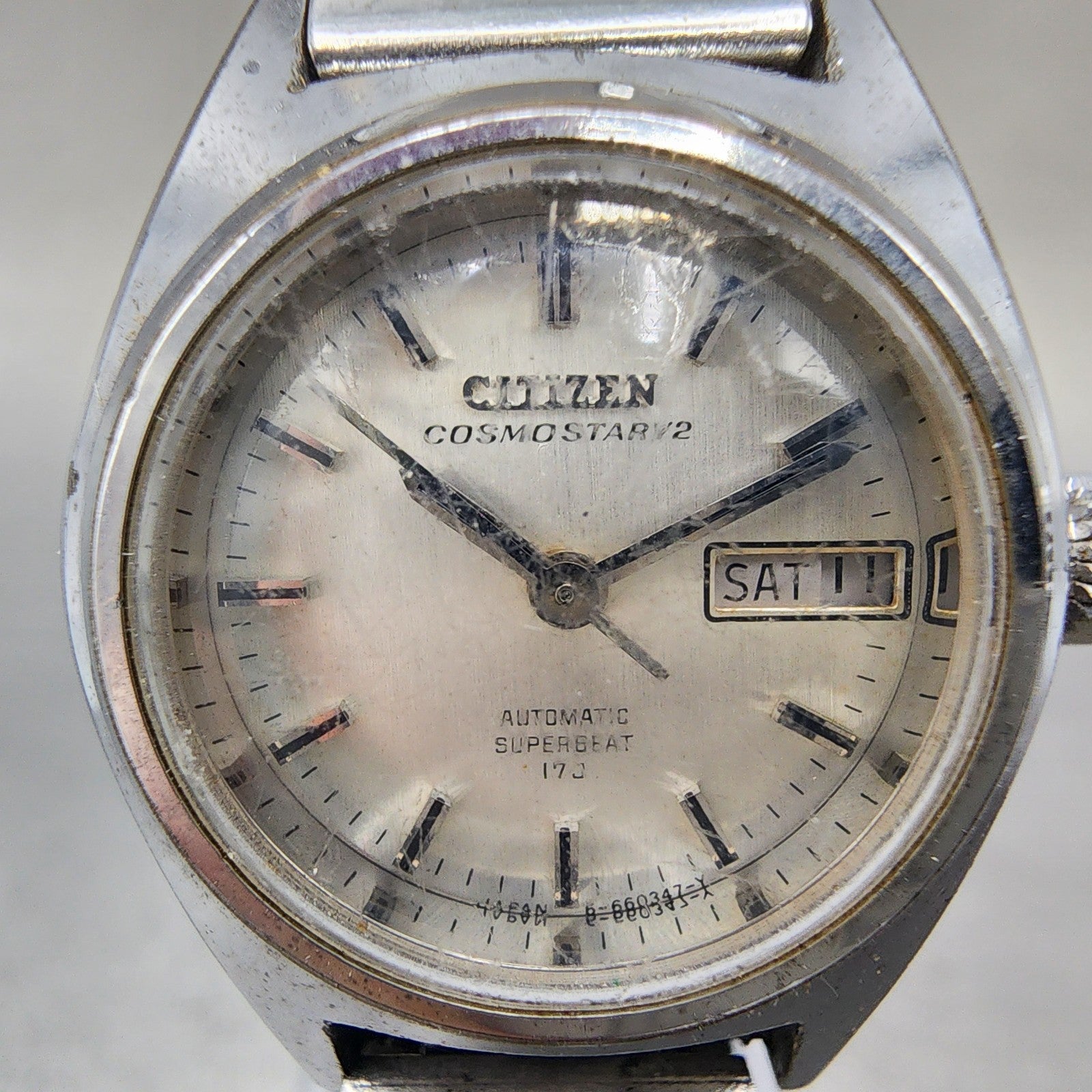 Citizen Cosmostar V2 Watch Women 25mm Silver Dial Steel Daydate Automatic PARTS2