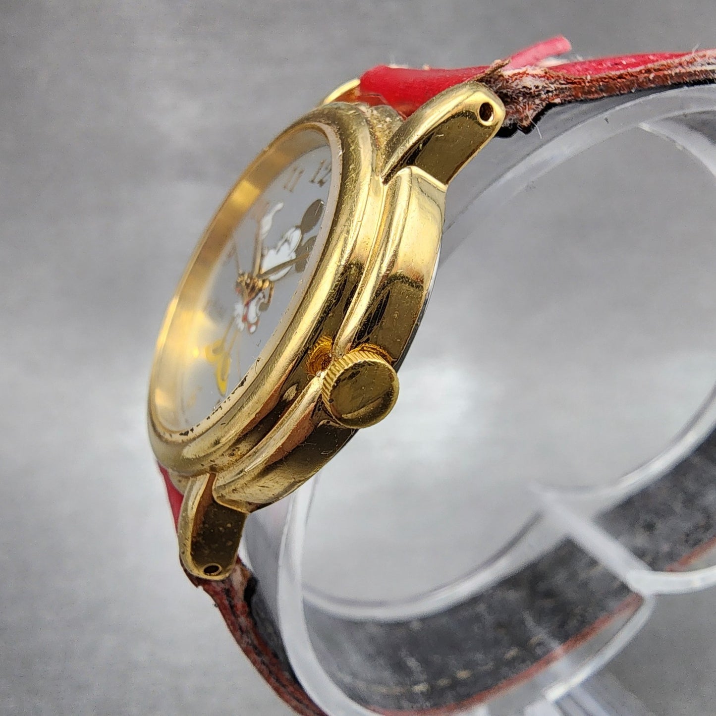 Seiko Alba Minnie Watch Women 26mm Silver Dial Gold Tone V5010170 New Battery2