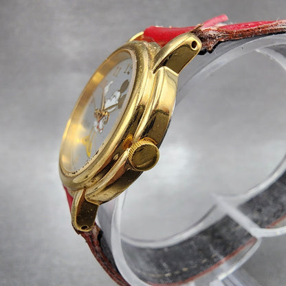 Seiko Alba Minnie Watch Women 26mm Silver Dial Gold Tone V5010170 New Battery2