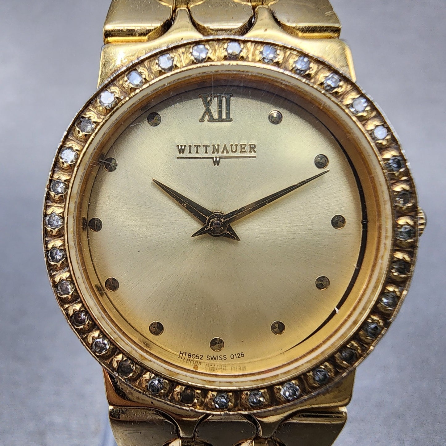 Wittnauer Watch Women 25mm Champagne Dial Gold Tone HT8052 0125  PARTS