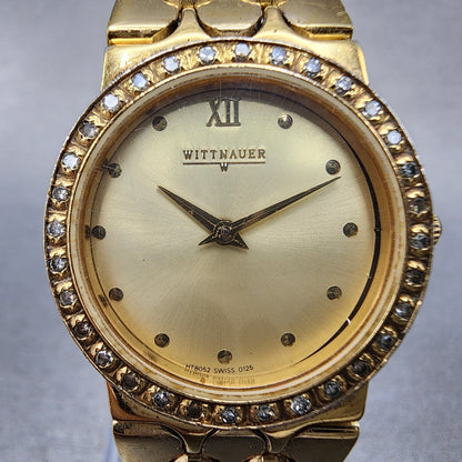Wittnauer Watch Women 25mm Champagne Dial Gold Tone HT8052 0125  PARTS