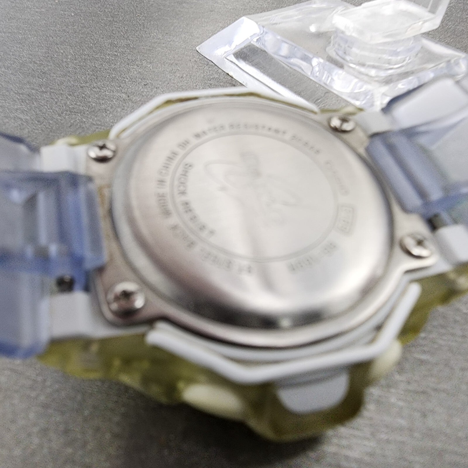 Casio BabyG Watch Women 40mm Digital Alarm Chrono Clear Case New Battery12