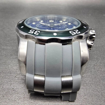 Invicta Pro Diver Chronograph Watch Men 49mm Blue Dial Steel Date 19763 New Batt2