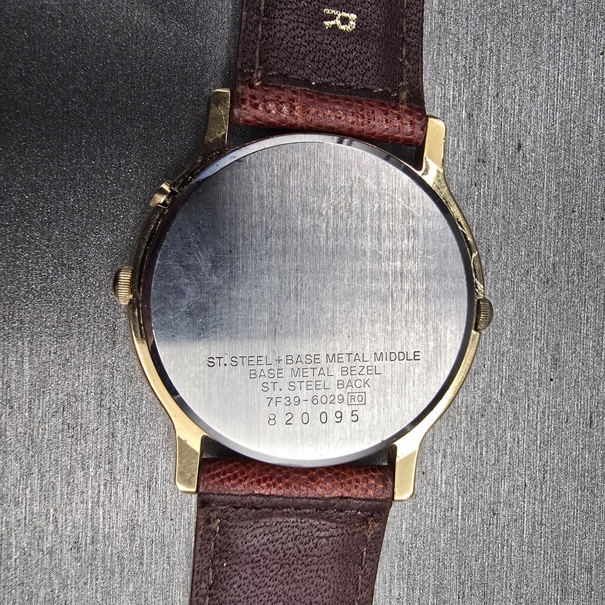 Seiko Moon Phase Watch Men 34mm Ivory Dial Two Tone Daydate 7F39-6029 New Batt10
