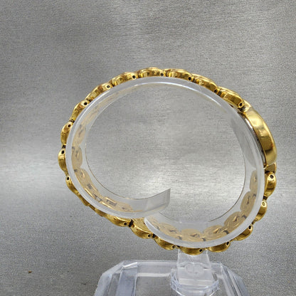 Seiko Watch Women 19mm Silver Dial Gold Tone Round 1n000k59 New Battery8
