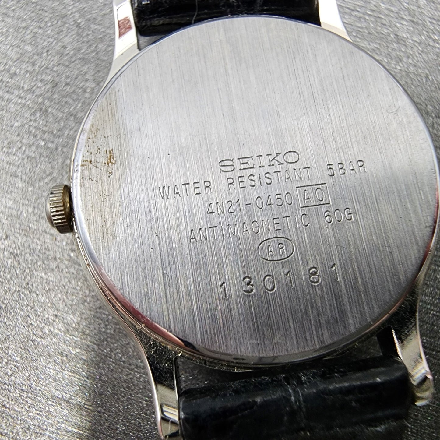 Seiko Spirt Watch Women 24mm White Dial Silver Tone Round 4n210450 New Battery9