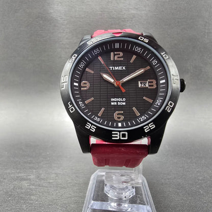 Timex Fairlawn Avenue Watch Men 42mm Black Dial Black Date T2N694 New Battery5