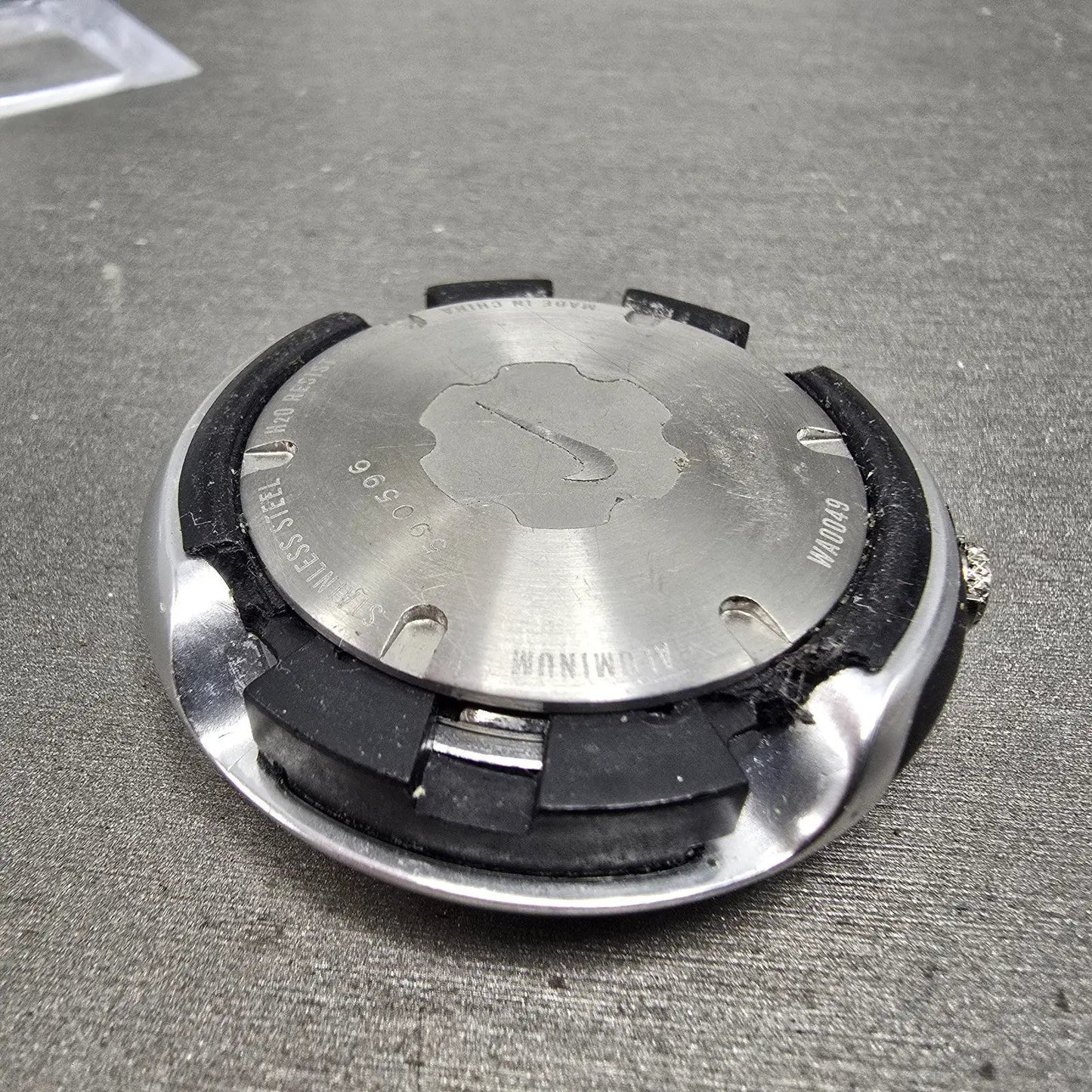 Nike Oregon Chronograph Watch Men 45mm Black Dial Silver Tone Round Sample PARTS10