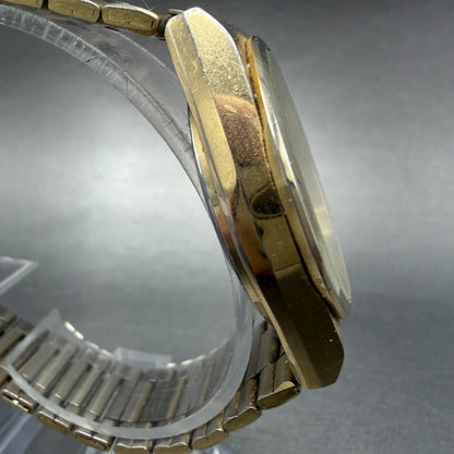 Citizen CQ Watch Men 34mm Champagne Dial Gold Tone Daydate 6101-915046 PARTS4