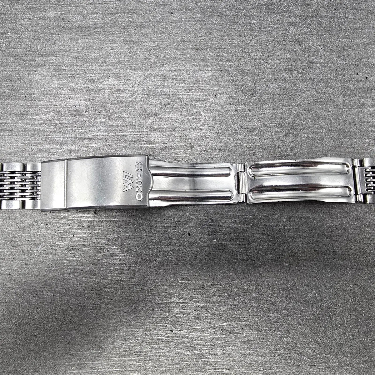 Seiko Lord Maitic Beads Of Rice Bracelet 18mm Stainless Steel XGB062 VTG JDM15