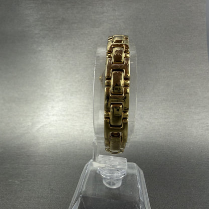 Seiko Watch Women 17mm Champagne Dial Gold Tone Oval 1N01-0CS0 New Battery7