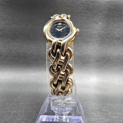 Seiko Watch Women 18mm Black Dial Gold Tone Oval 4N00-F080 New Battery Vintage5
