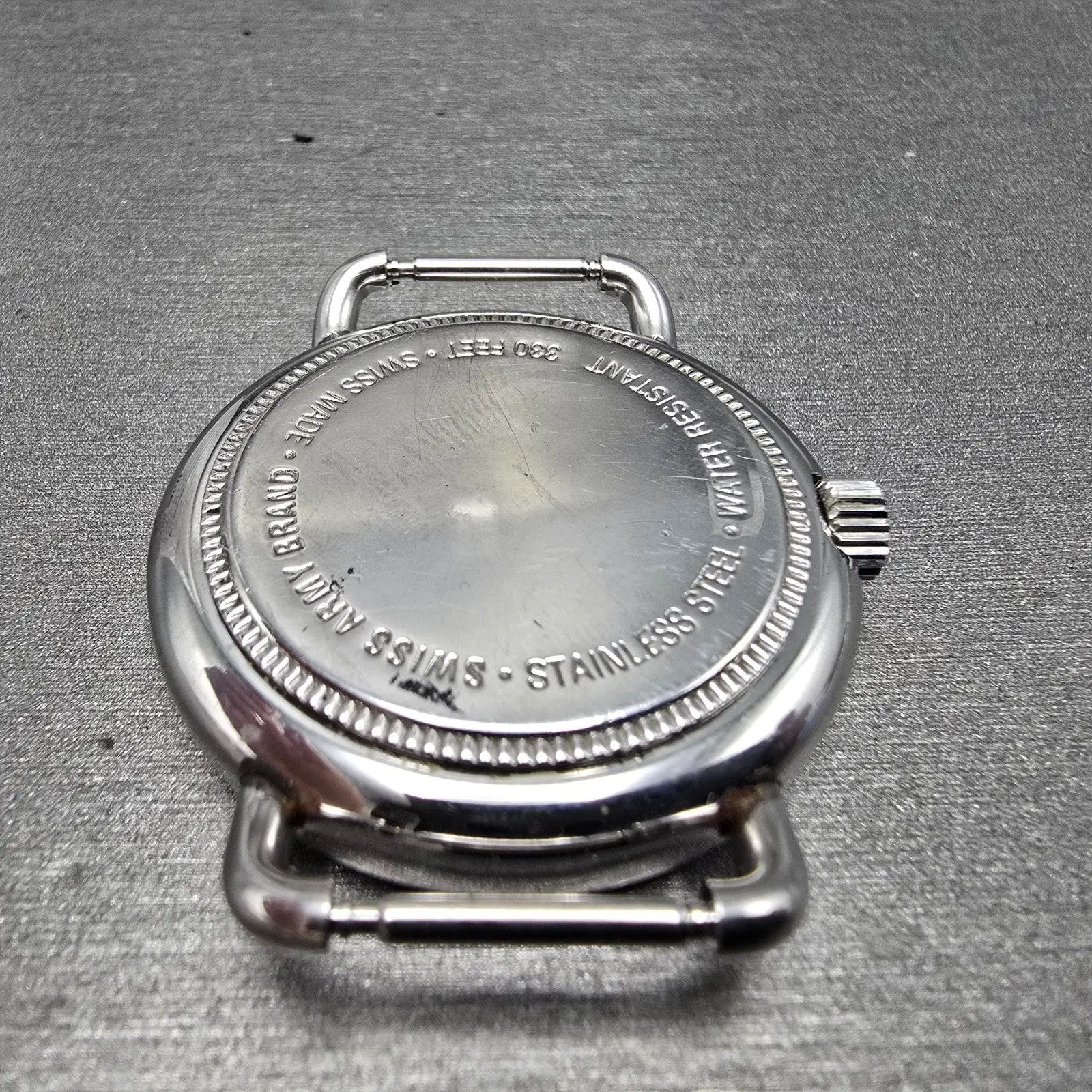 Victorinox Swiss Army Cavalry Watch Men 37mm Cream Dial Silver Tone Date PART KL11