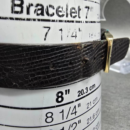 Seiko Watch Men 33mm Gold Dial Gold Tone Round 2620-0039 2620 Movement PARTS11