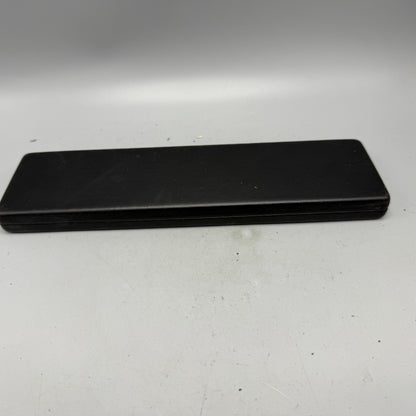 Movado Presentation Watch Box Case Black Faux Leather Gold Rectangle 1990s 80s5