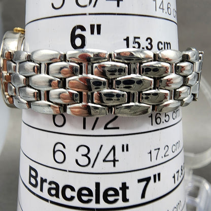 Seiko Solar Watch Women 23mm Champagne Dial Silver Tone V1100a40 Runs10