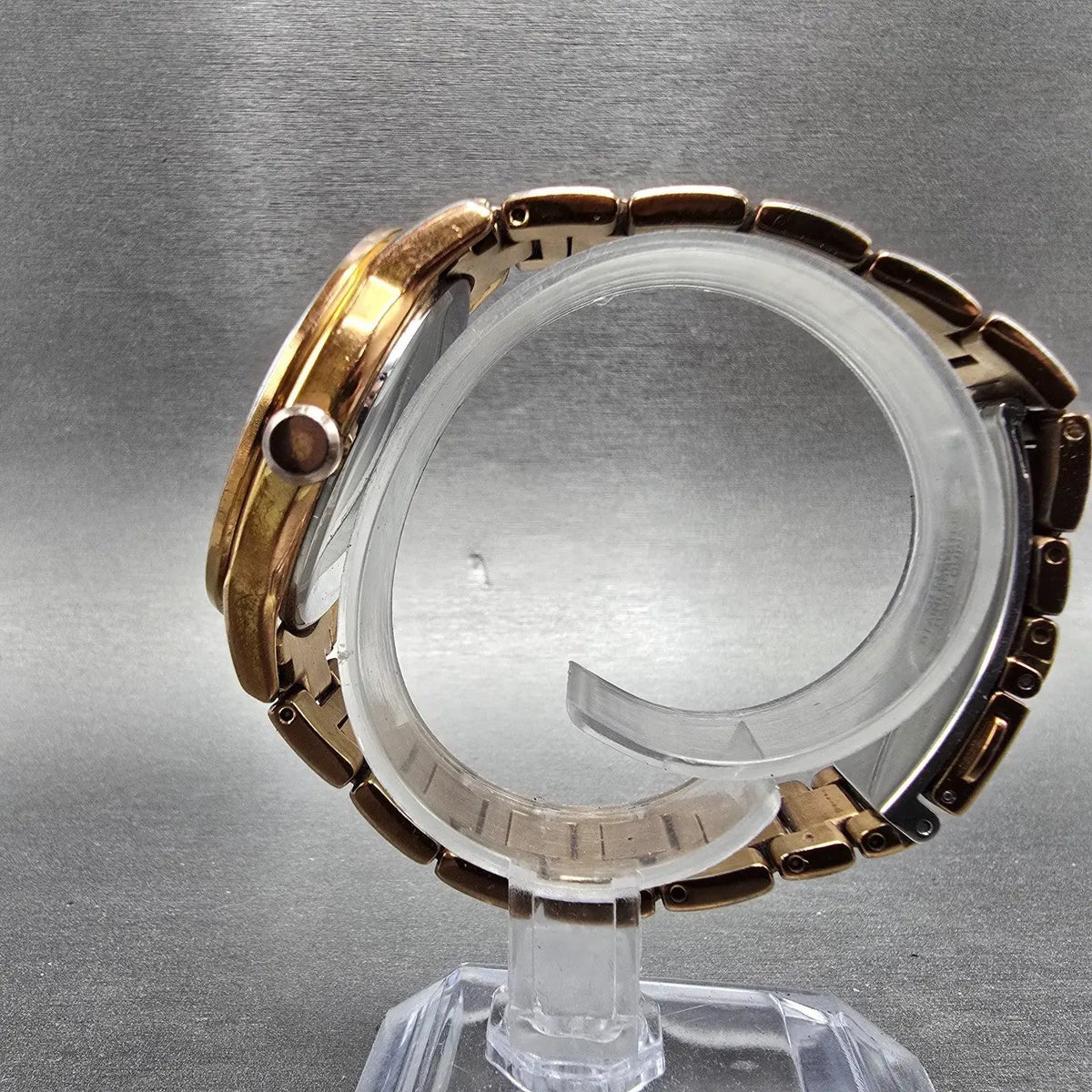 Citizen Eco-Drive Silhouette Crystal Watch Women 37mm White Dial Rose Gold Runs6