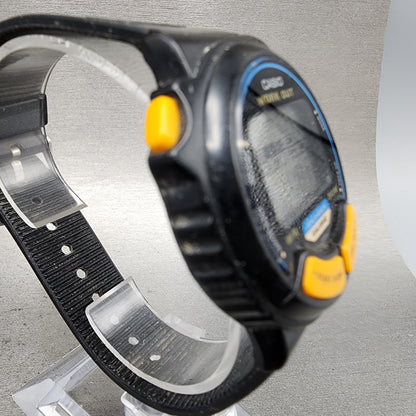 Casio Work Out JC10 Watch Men 41mm Digital Black Tone Alarm Chrono New BatteryA3