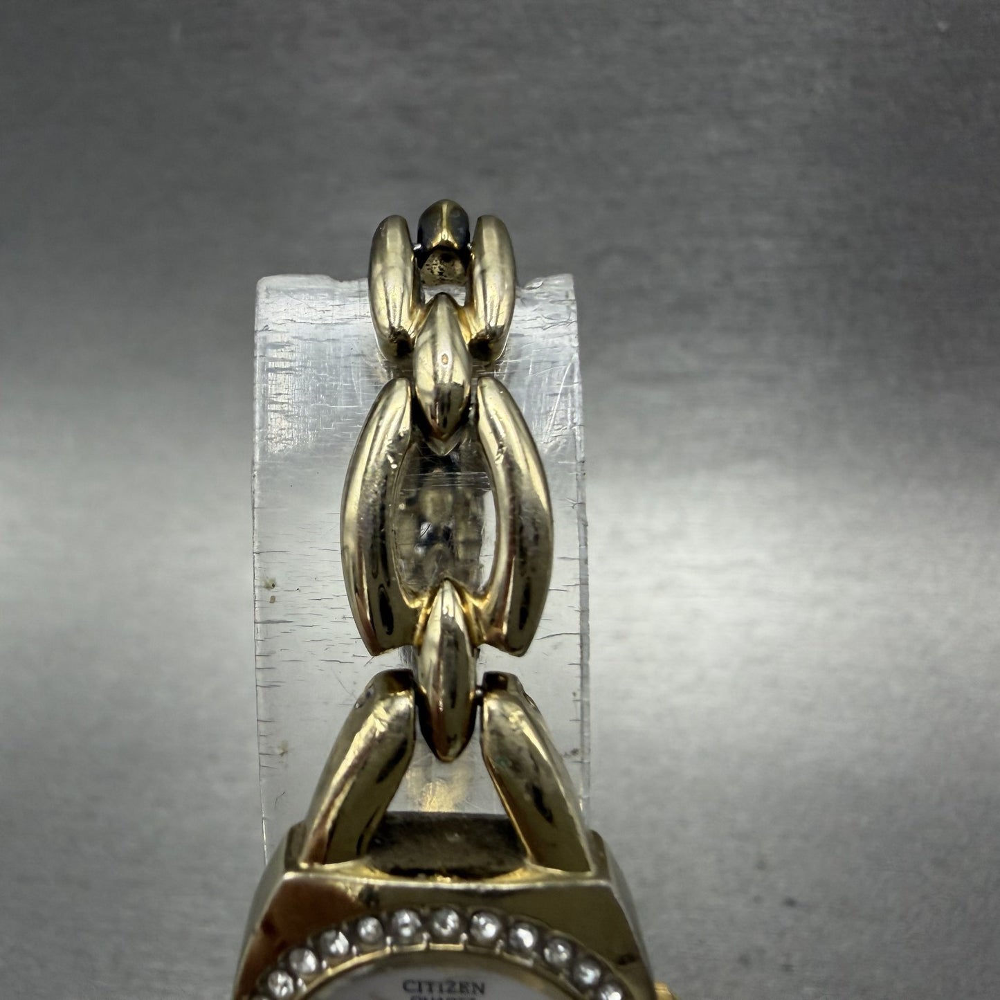 Citizen Watch Women 19mm White Dial Gold Tone Crystals 5920-S021103 New Battery4